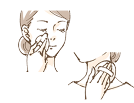 仕上げに細かいパーツと首もとを