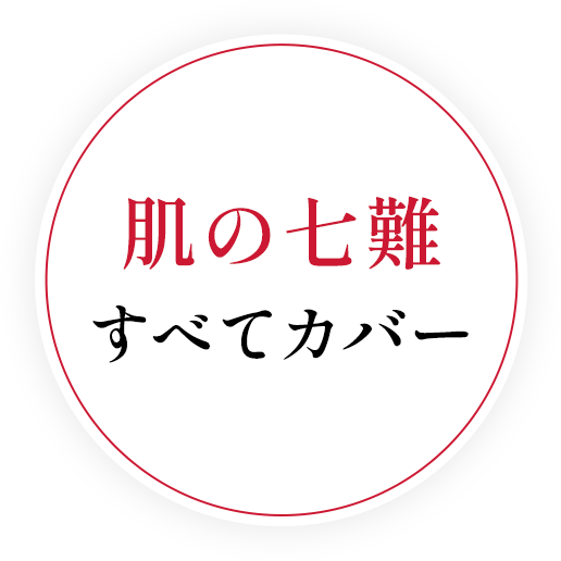 肌の七難すべてカバー