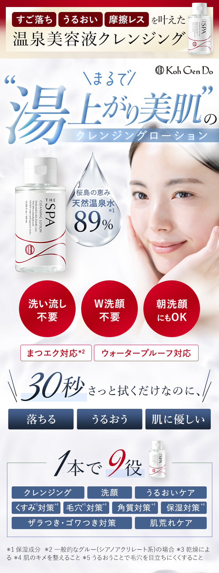 初めての方限定。江原道クレンジングローションお試しセット 500円