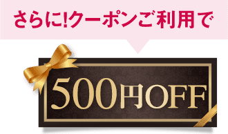 さらに！クーポンご利用で500円OFF