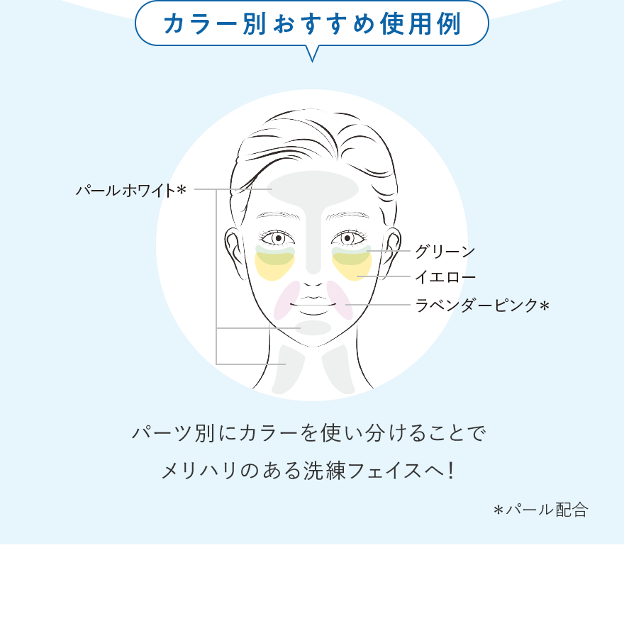 カラー別おすすめ使用例