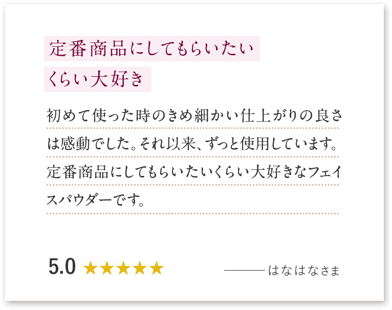 定番商品にしてもらいたい
															くらい大好き
