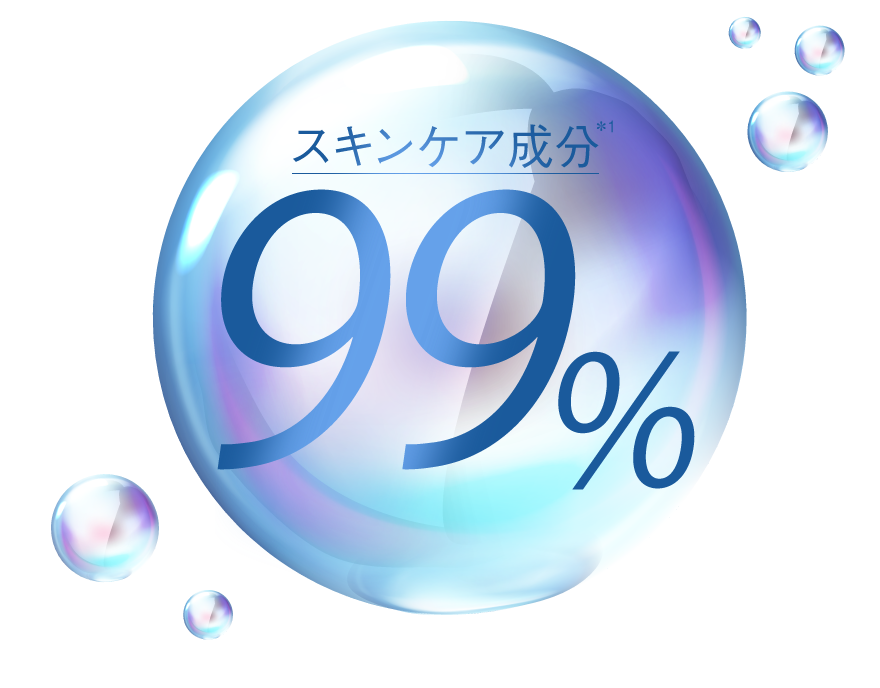 スキンケア成分99％