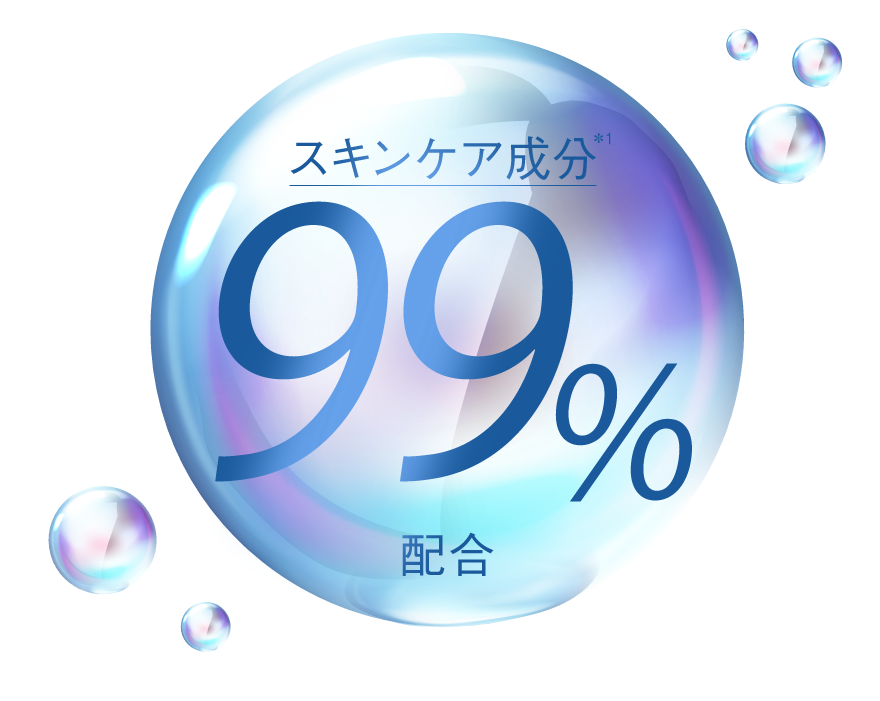 スキンケア成分99％