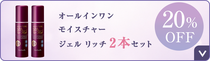 オールインワン モイスチャー ジェル リッチ 2本セット 20%OFF