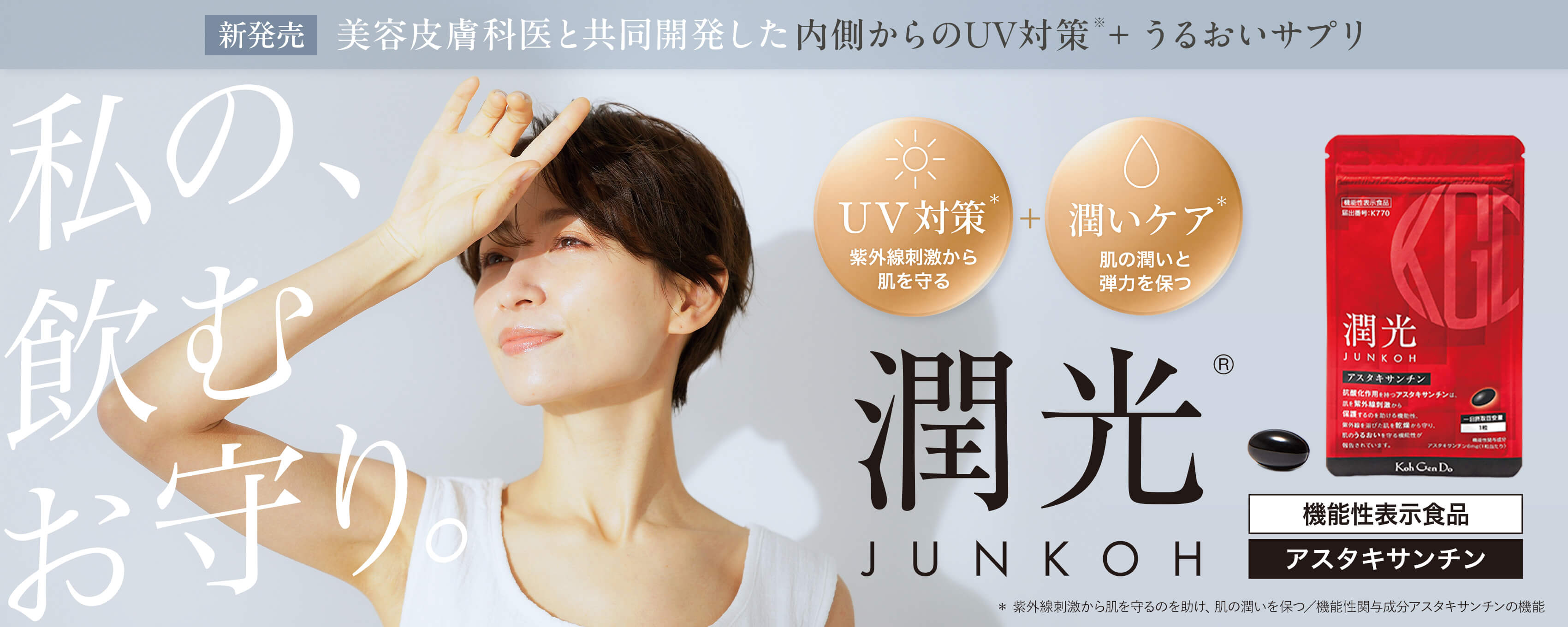 UV対策うるおいサプリ、潤光